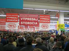 Carrefour Žilina having sales action