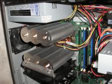 Pasívny chladič na procesore v mojom starom PC