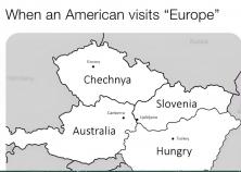 When an American visits Europe