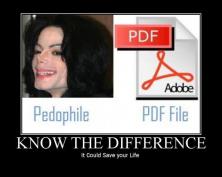 How to differentiate a pedophile from PDF file?