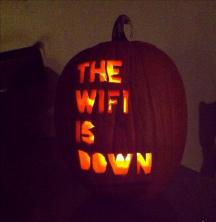 The scariest pumpkin of an internet addict