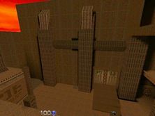 Deathmatch verzia mapy pre Quake 2 - Stroggos Supply Station (2)